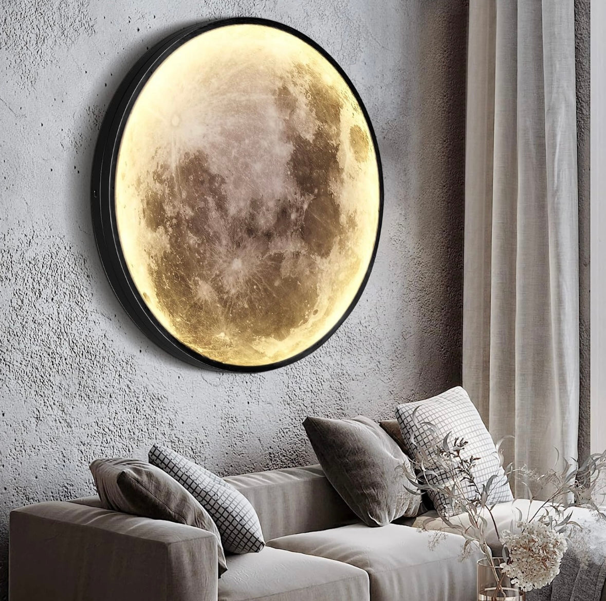 Moonbeam™- Realistically Galactic 3D LED Wall/Ceiling Moon Decor 