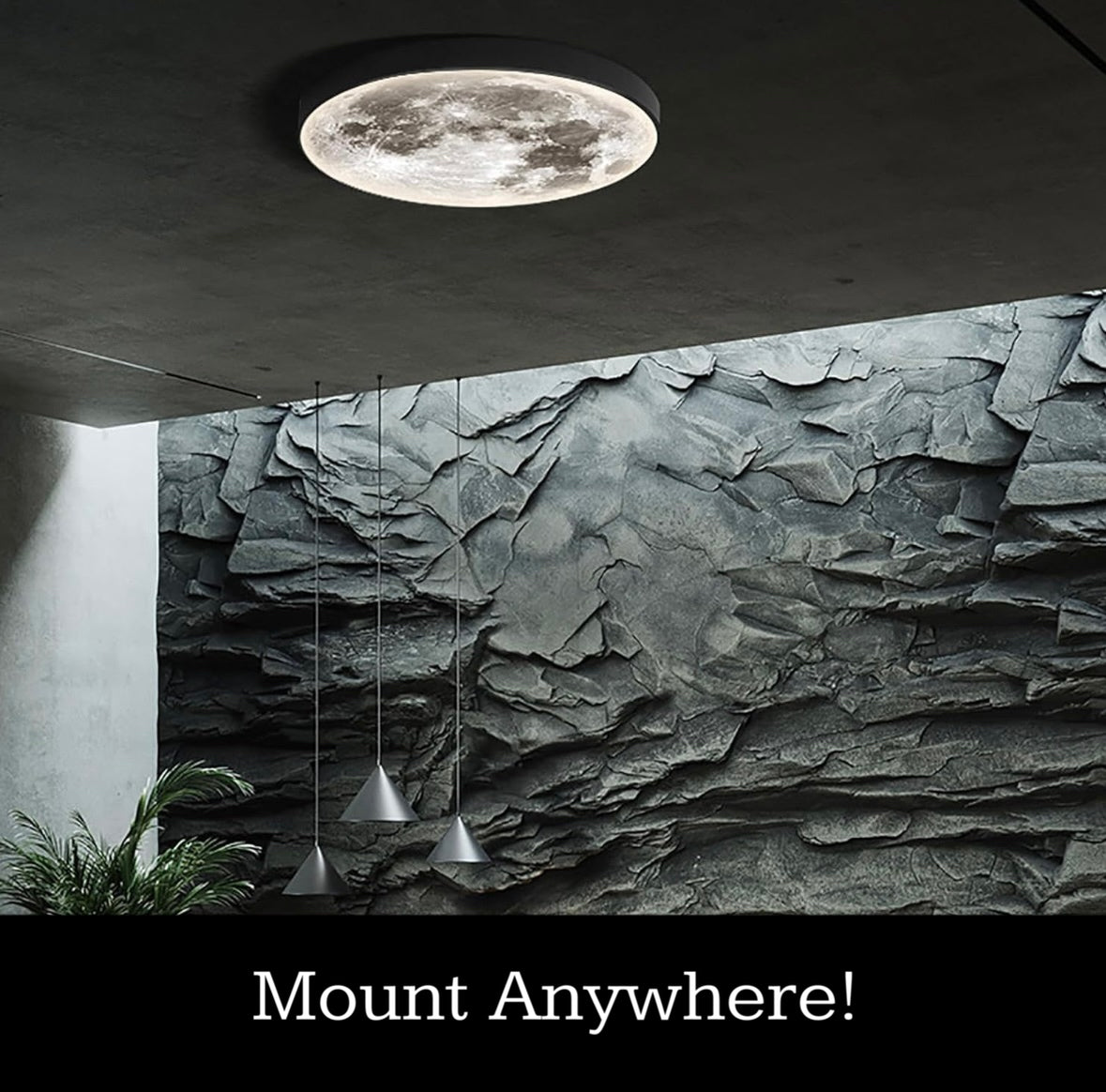 Moonbeam™- Realistically Galactic 3D LED Wall/Ceiling Moon Decor 