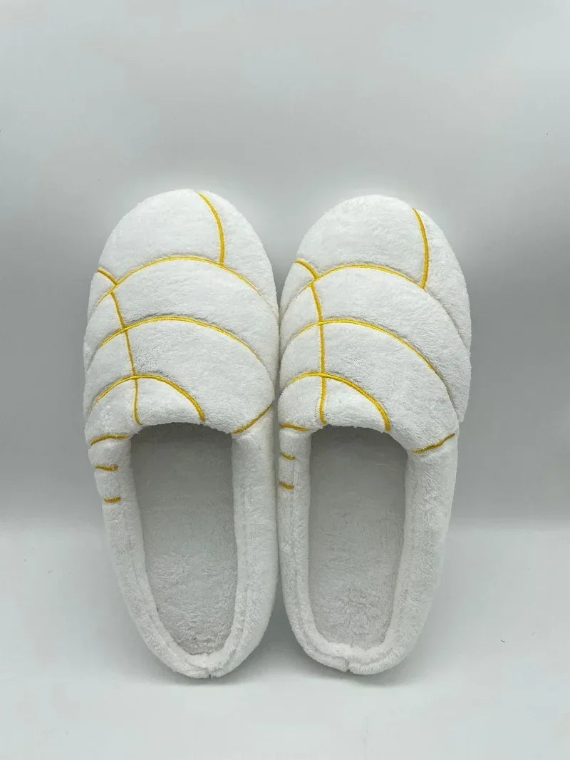 Concha-nclas™  Soft, Warm, and Cozy Concha Bread Wrapped Around Your Feet as Slippers!